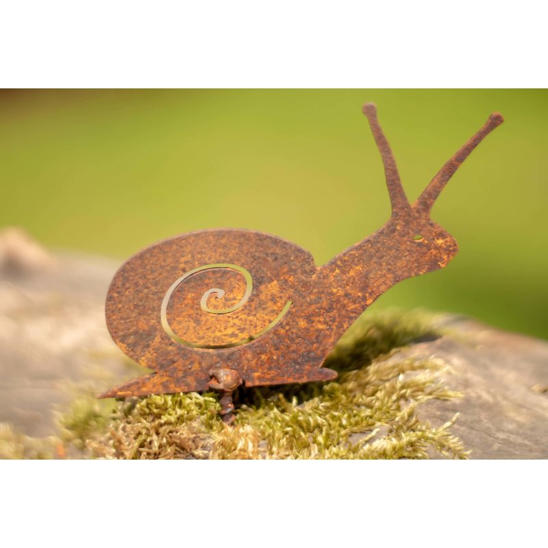 Rost Schnecke Mit Schraube Zum Einschrauben Edelrost Gartendeko 5 95