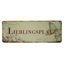 Blechschild Lieblingsplatz Metallschild