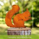 Dekofigur Eichh&ouml;rnchen mit Schraube Gartenhaus Deko